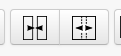 Merge and split buttons